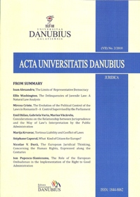 Acta Universitatis Danubius. Juridica