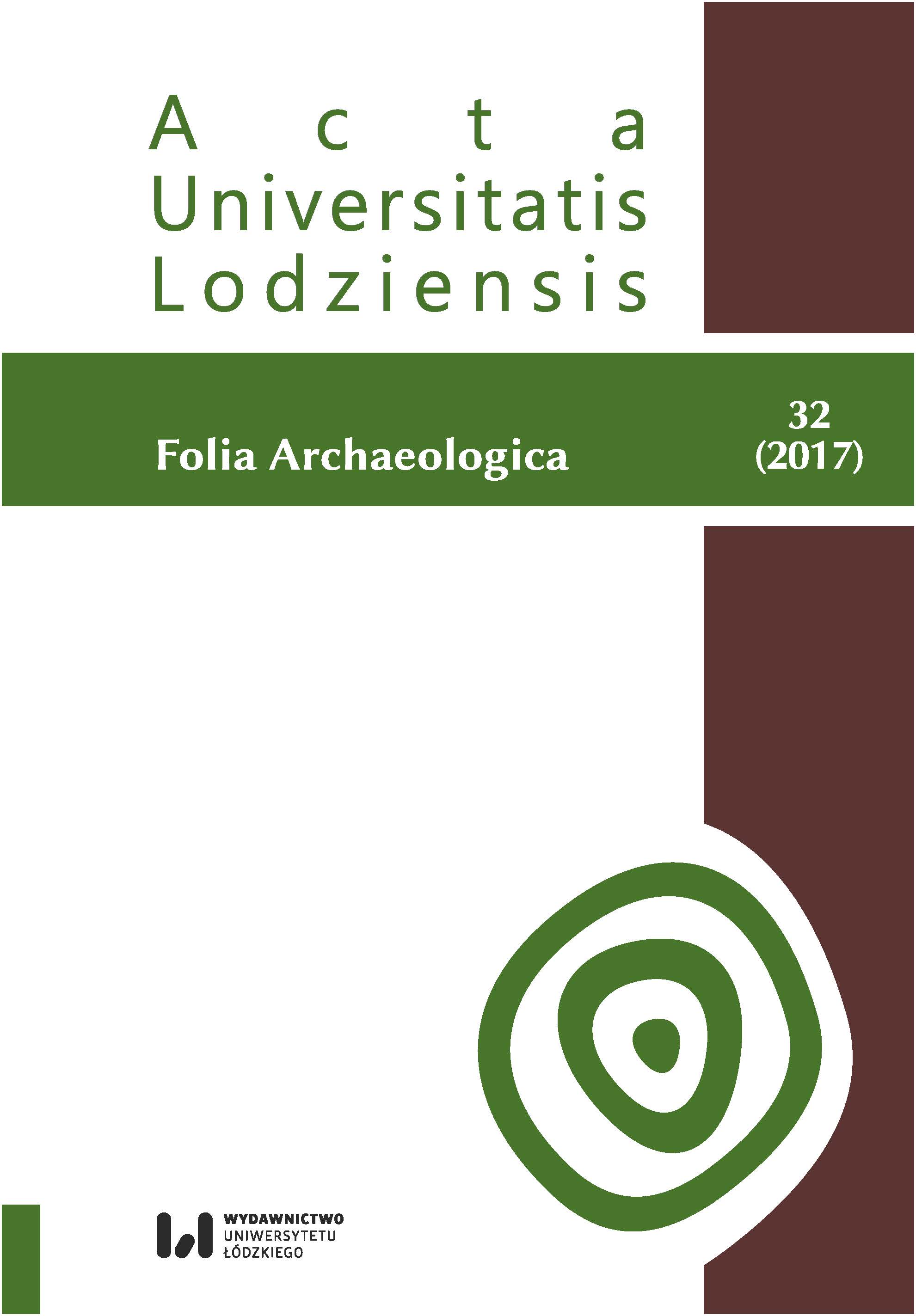 Acta Universitatis Lodziensis. Folia Archaeologica Cover Image