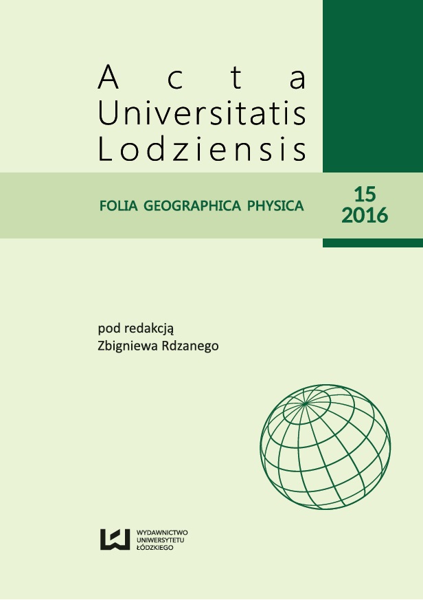 Acta Universitatis Lodziensis. Folia Geographica Physica Cover Image
