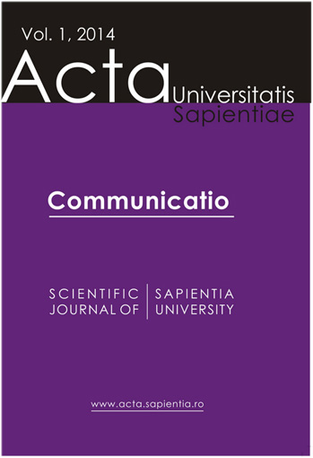 Acta Universitatis Sapientiae, Communicatio Cover Image