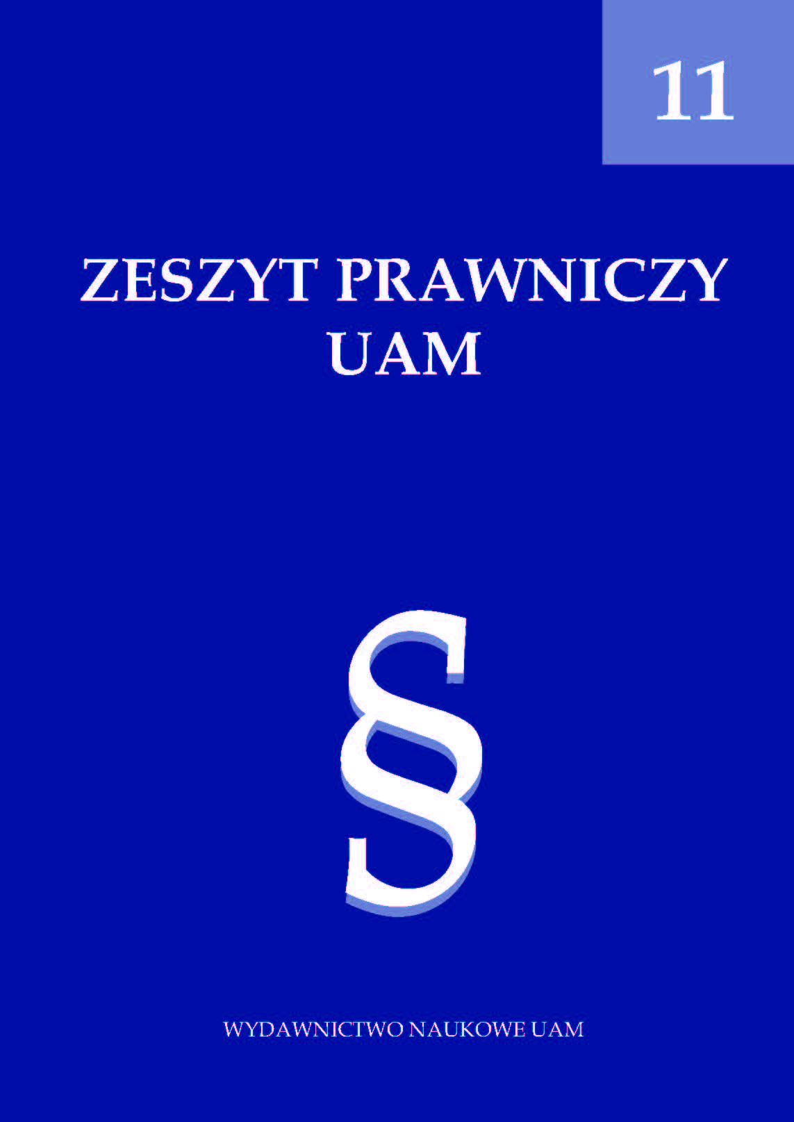 Adam Mickiewicz University Law Journal Cover Image