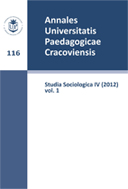 Annales Universitatis Paedagogicae Cracoviensis. Studia Sociologica
