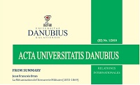 Acta Universitatis Danubius. Relationes Internationales
