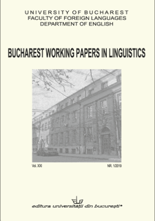 Bucharest Working Papers in Linguistics
