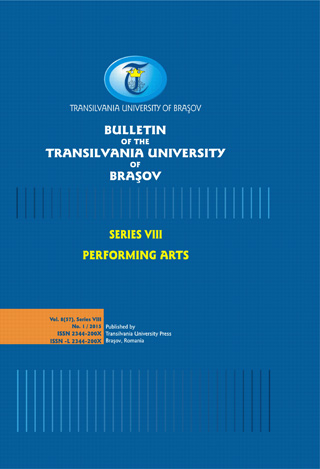 Bulletin of the Transilvania University of Braşov, Series VIII: Performing Arts