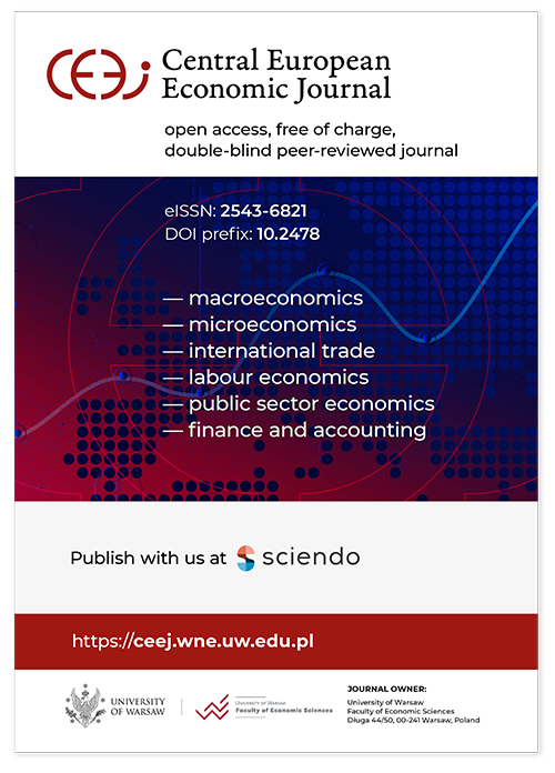 Central European Economic Journal Cover Image