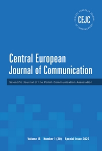 Central European Journal of Communication Cover Image