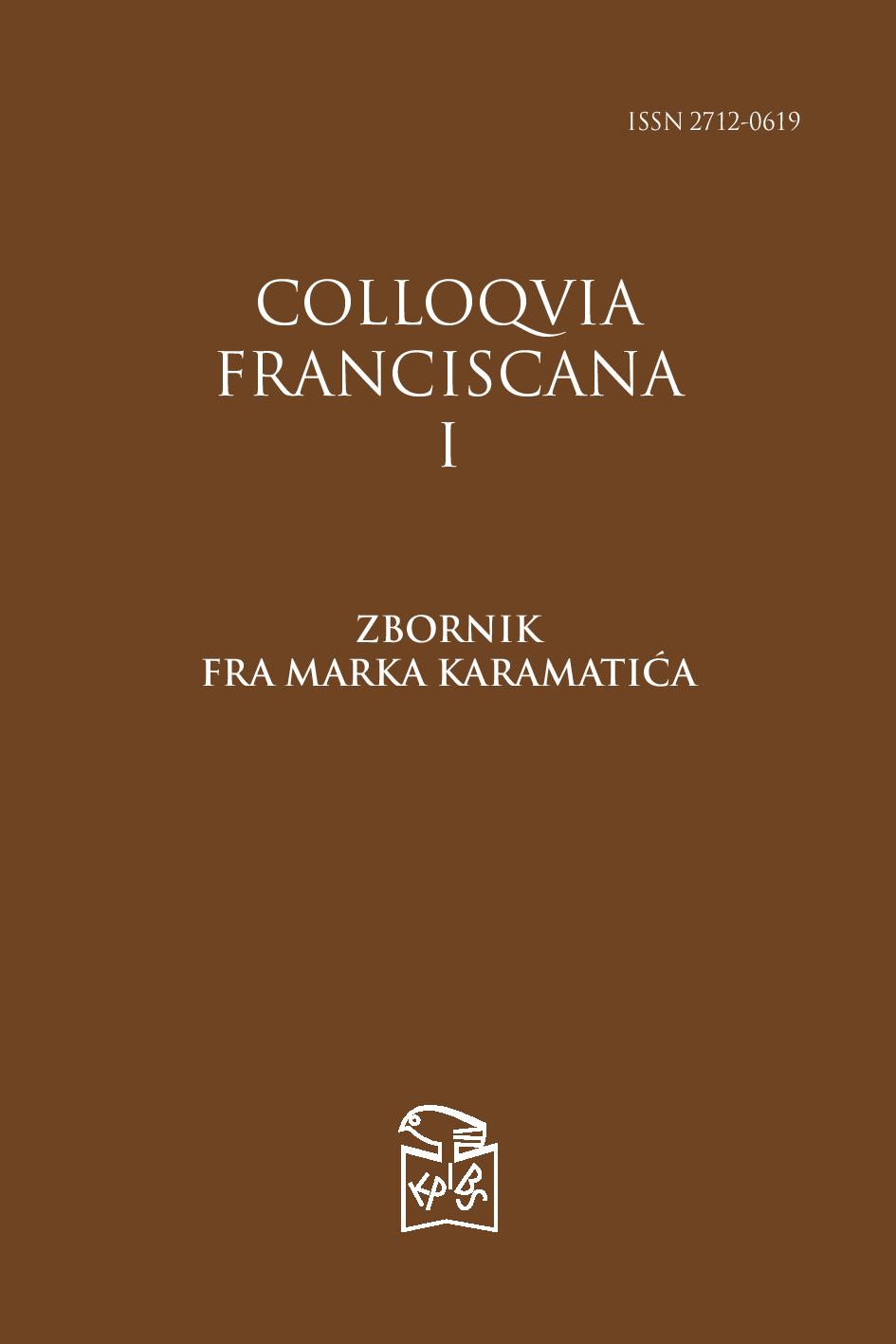 Colloquia franciscana Cover Image