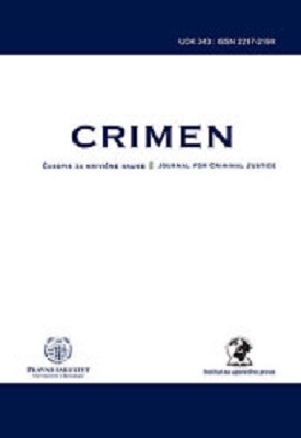 CRIMEN - Journal for Criminal Justice Cover Image
