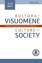 Culture and Society: Journal of Social Research Cover Image