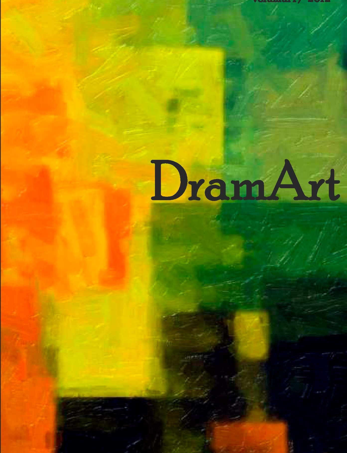DramArt. Journal of Theatre Studies Cover Image