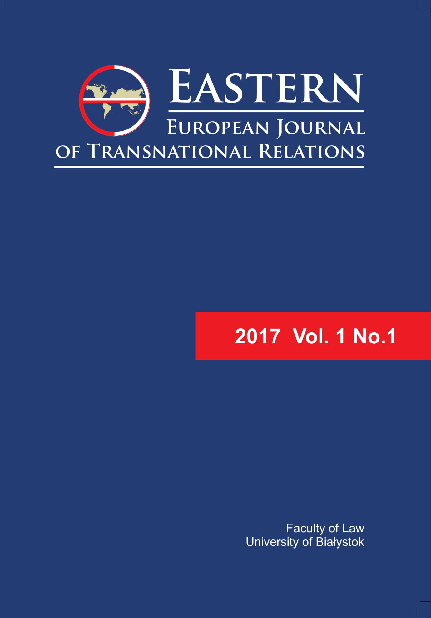 Eastern European Journal of Transnational Relations Cover Image