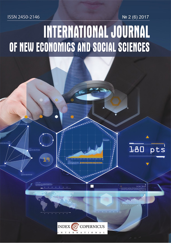 International Journal of New Economics and Social Sciences IJONESS