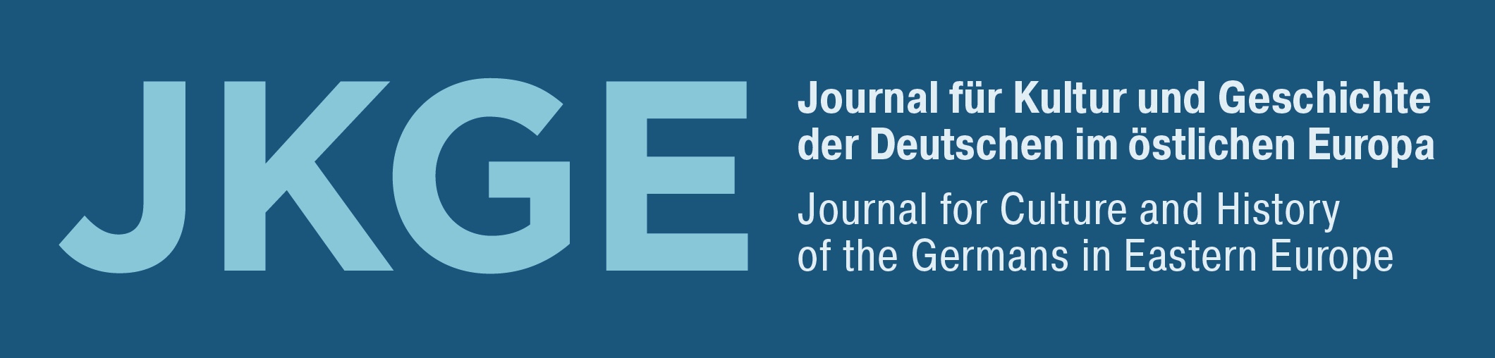 Journal for Culture and History of the Germans in Eastern Europe