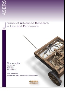 Journal of Advanced Research in Law and Economics (JARLE) Cover Image