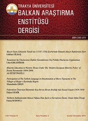 Journal of Balkan Research Institute - Trakya University Cover Image