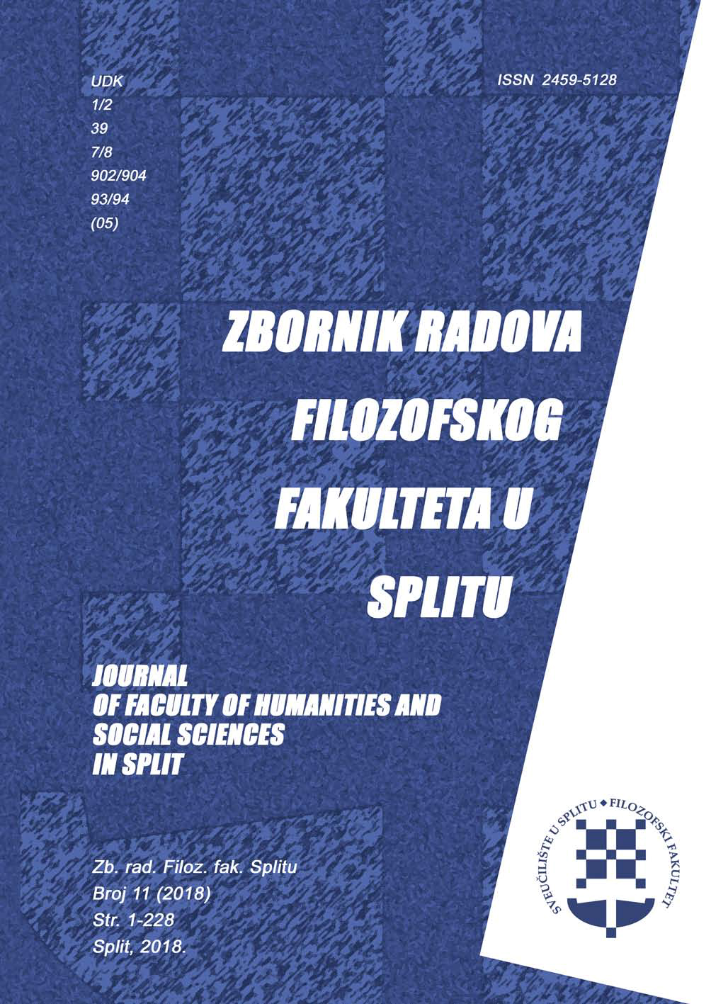 Journal of Faculty of Humanities and Social Sciences in Split Cover Image