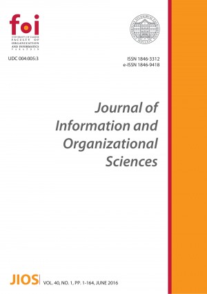 Journal of Information and Organizational Sciences Cover Image
