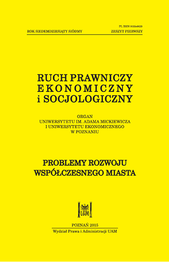 Poznań Journal of Law, Economics and Sociology Cover Image