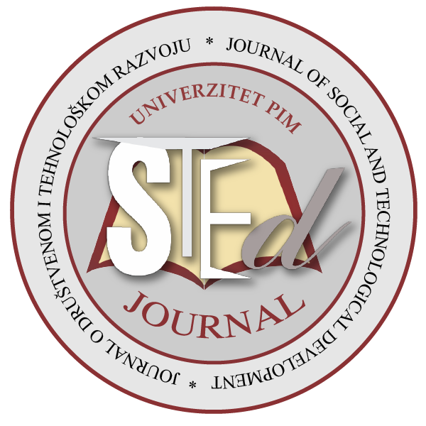 Journal of Social and Technological Development – STED Journal Cover Image