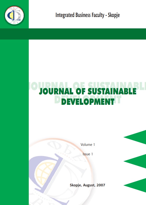 Journal of Sustainable Development Cover Image