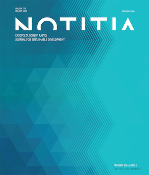 Notitia - journal for sustainable development Cover Image