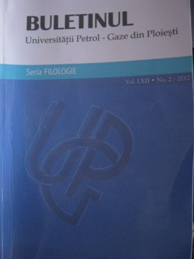 Petroleum-Gas University of Ploiesti Bulletin, Philology Series Cover Image