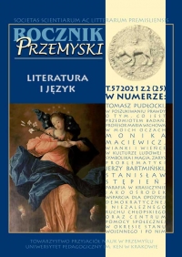 Przemyśl Yearbook. Literature and Language Cover Image