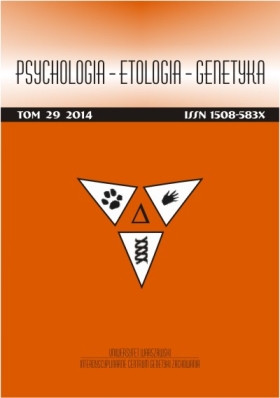Psychology-Ethology-Genetics  Cover Image