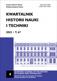 Quarterly Journal of the History of Science and Technology Cover Image