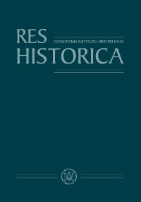 Res Historica Cover Image