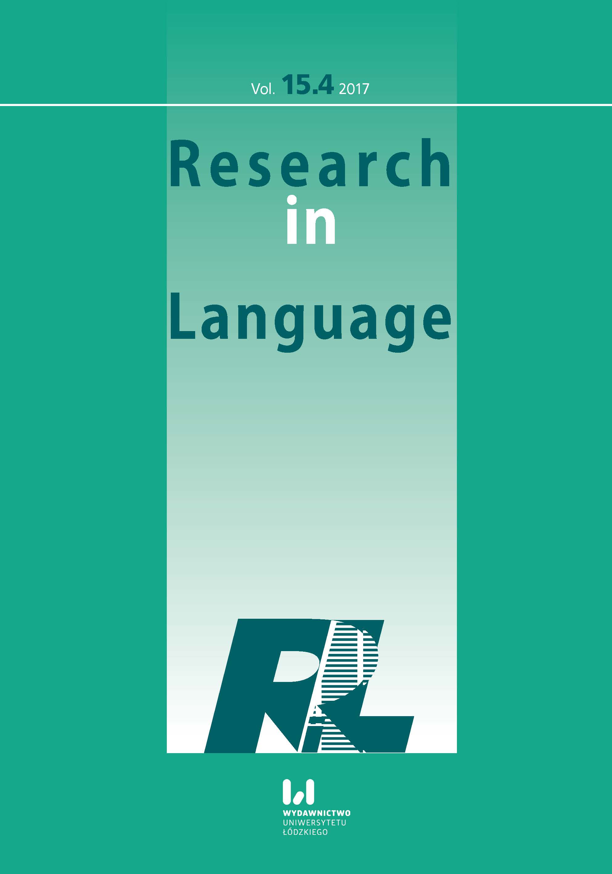 Research in Language (RiL)
