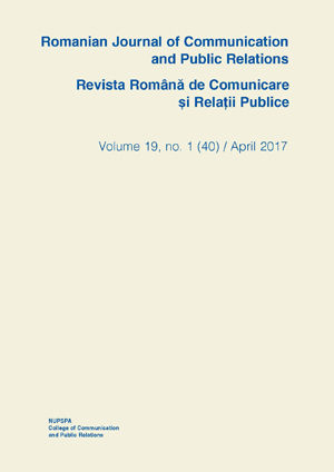 Romanian Journal of Communication and Public Relations Cover Image