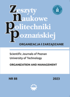 Scientific Journals of Poznan University of Technology. Organization and Management Cover Image