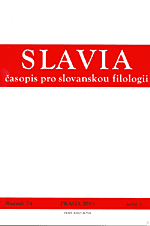 Slavia - časopis pro slovanskou filologii 