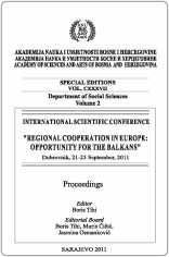 Special editions of The Academy of Sciences and Arts of Bosnia and Herzegovina  Cover Image