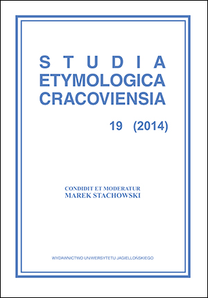 Studia Etymologica Cracoviensia (SEC) Cover Image