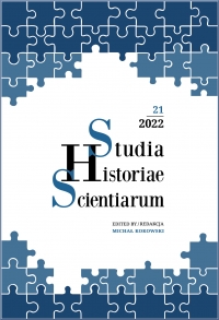 Studia Historiae Scientiarum Cover Image