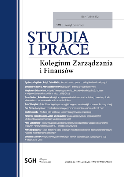 Studies and Work of the Collegium of Management and Finance