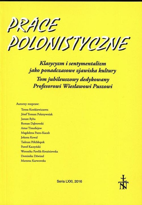 Studies in Polish Literature Cover Image