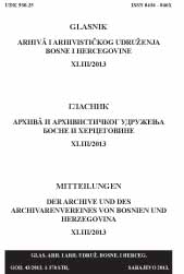 Glasnik arhiva i Arhivističkog udruženja Bosne i Hercegovine
