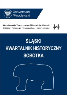 The Sobótka Silesian Historical Quarterly Cover Image