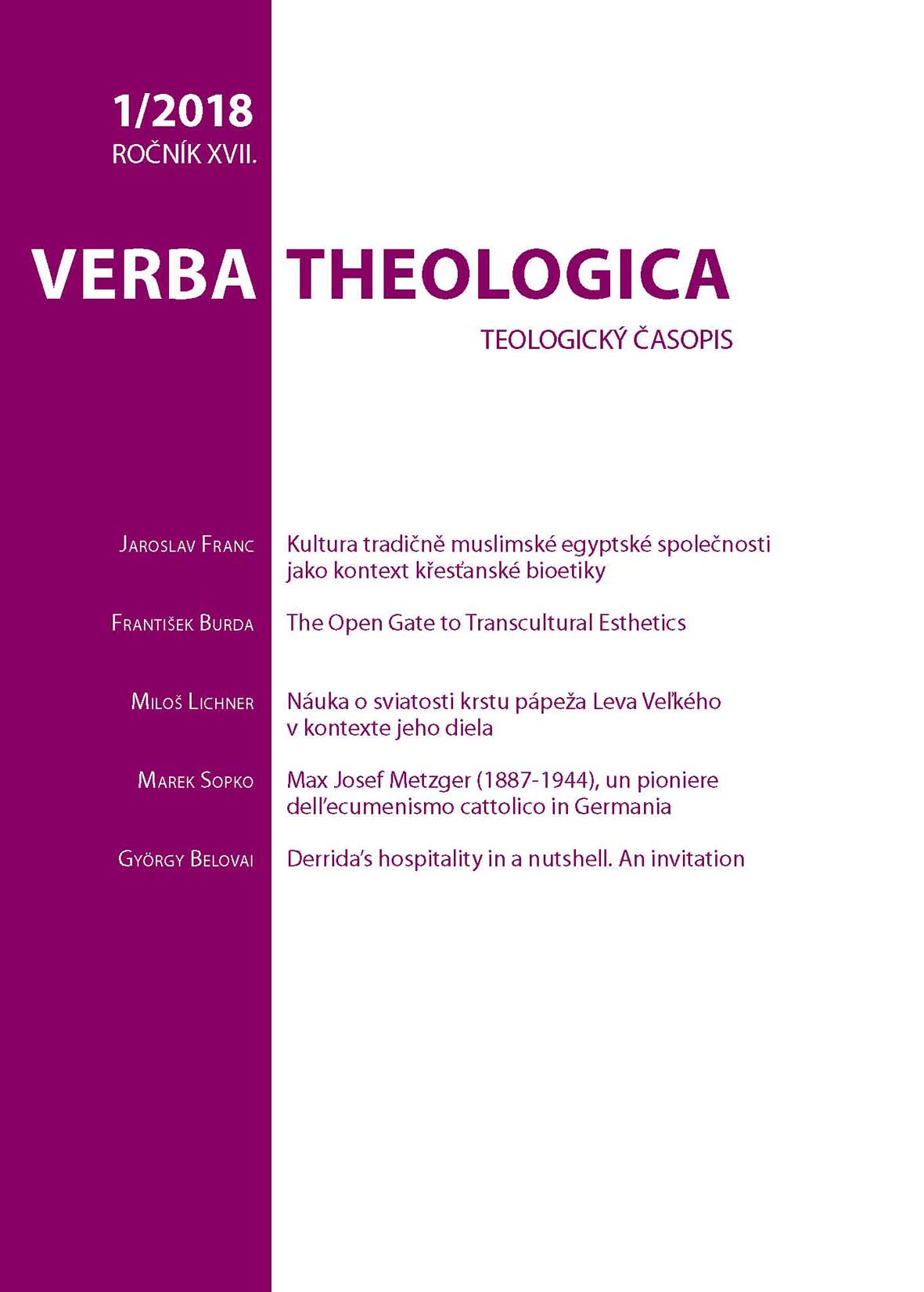 Verba Theologica Cover Image